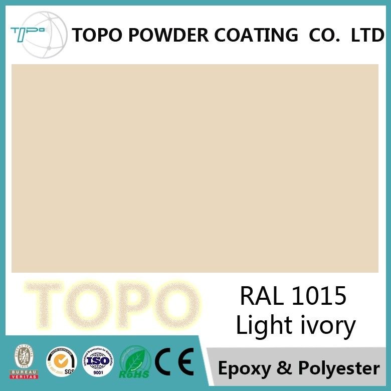 RAL 1015 Light Ivory TGIC Polyester Powder Coating , Durable TGIC Powder Coating